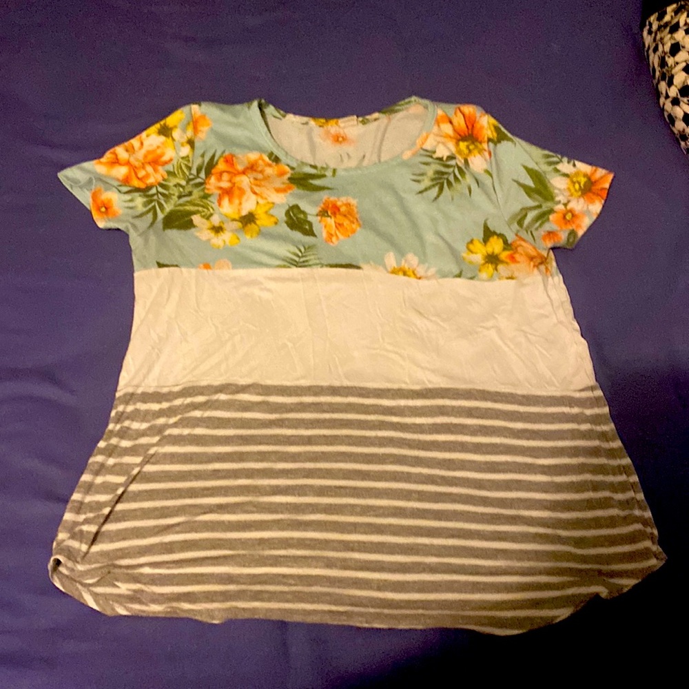 Brand: 7th ray Size: XL Color: gray/ blue